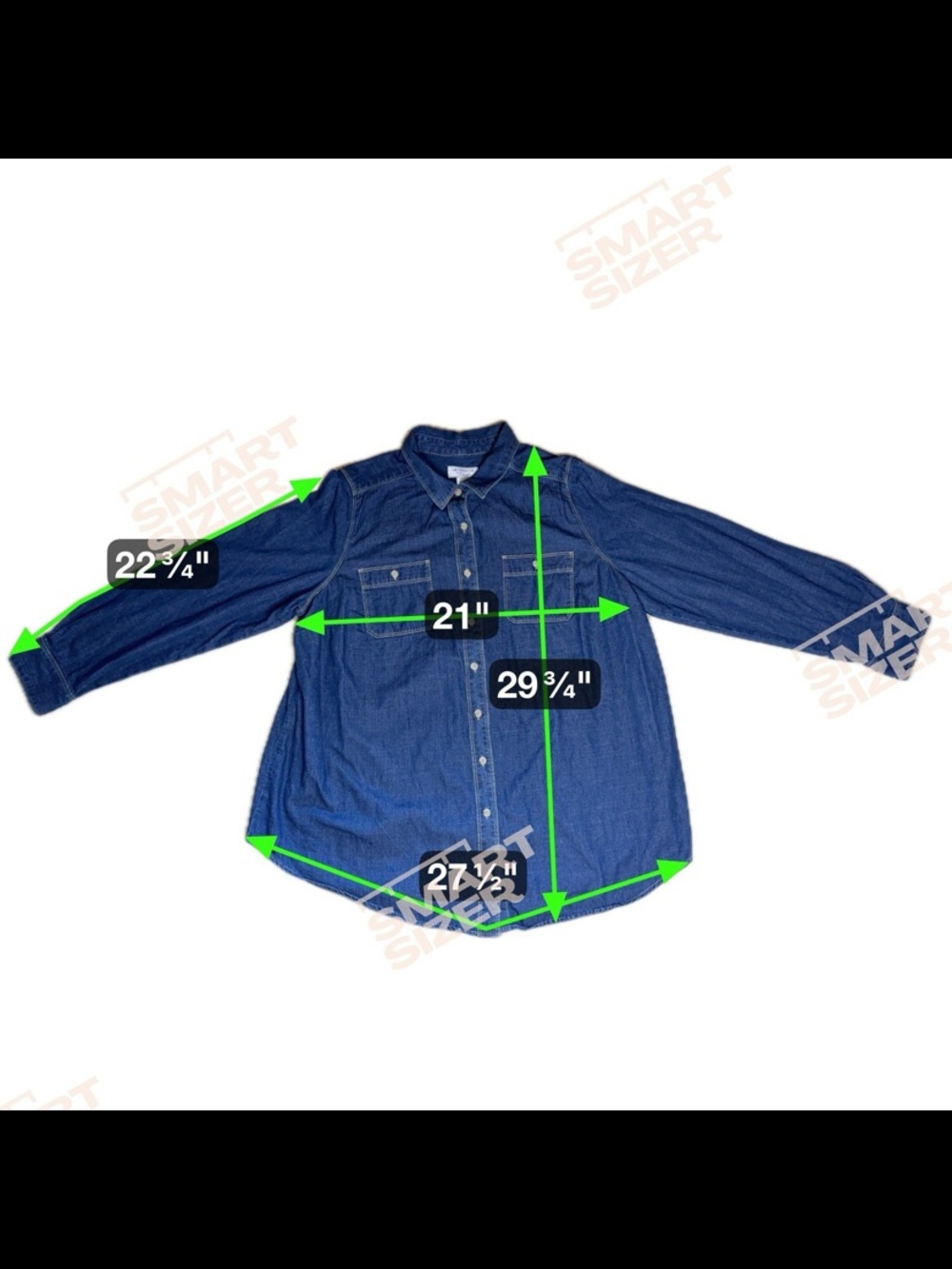 Ladies button down tunic - Picture 7 of 7